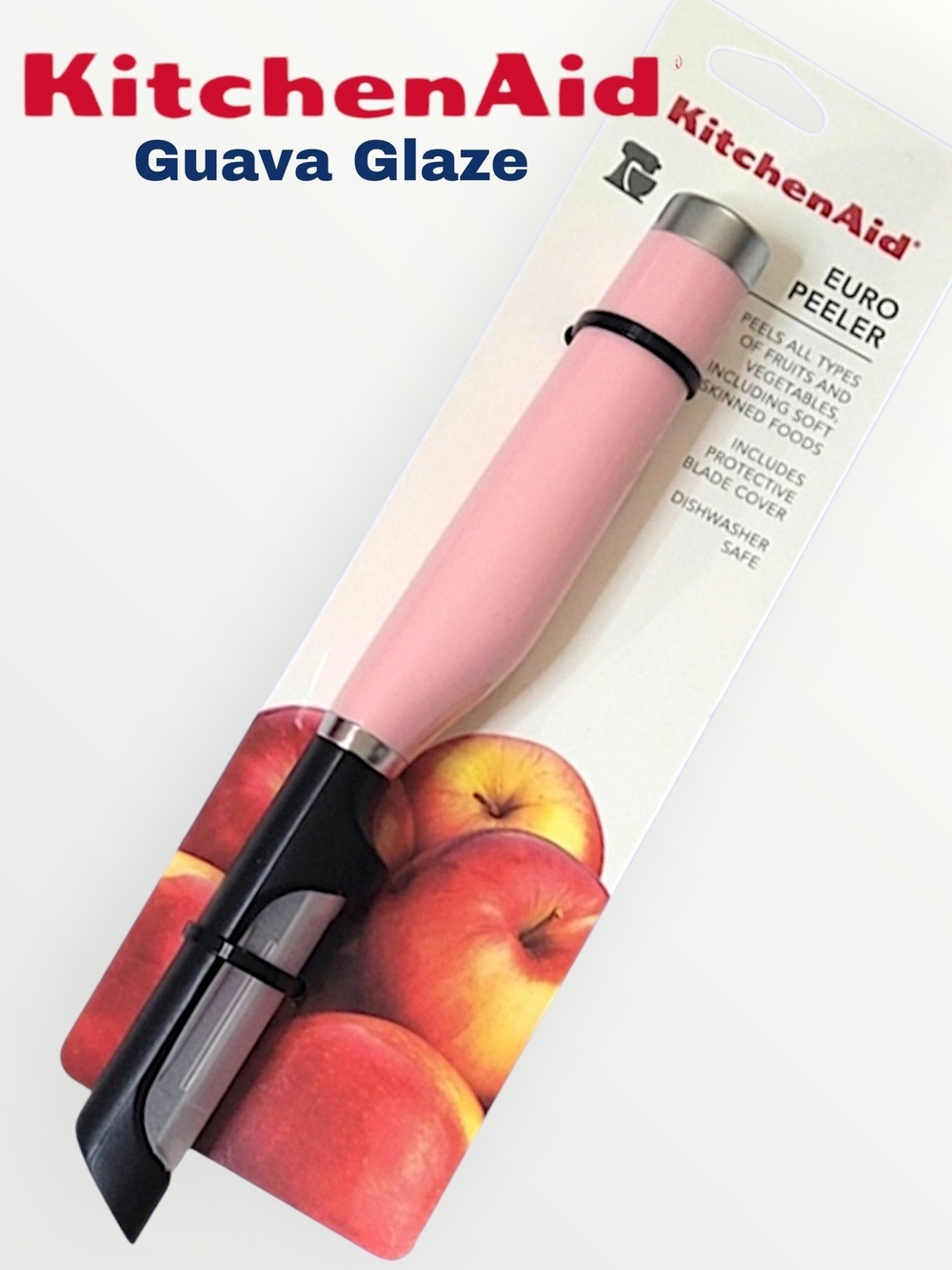 KitchenAid Guava Glaze Euro Peeler - Pink Handle
